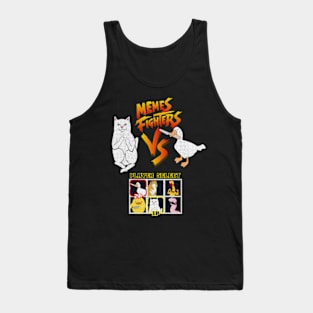 Memes Fighters | Cat With Middle Finger vs Goose with knife Tank Top